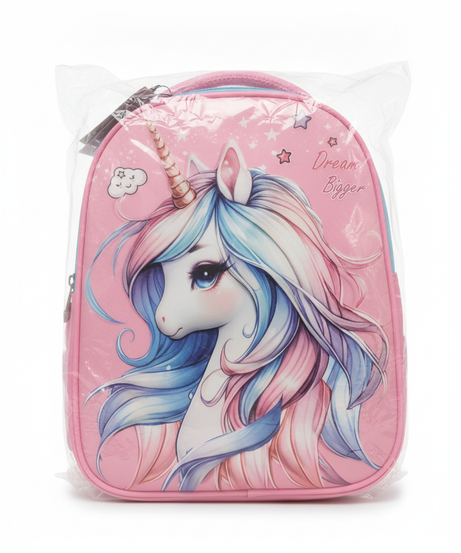 Pink Unicorn Dream Bigger Kids Backpack Size_(17)