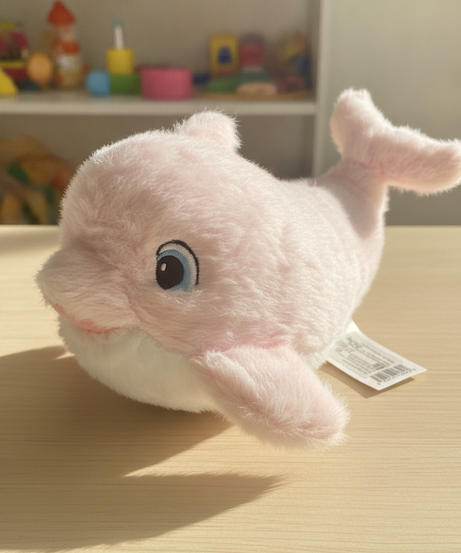 Pink Whale Plush Toy (30cm)