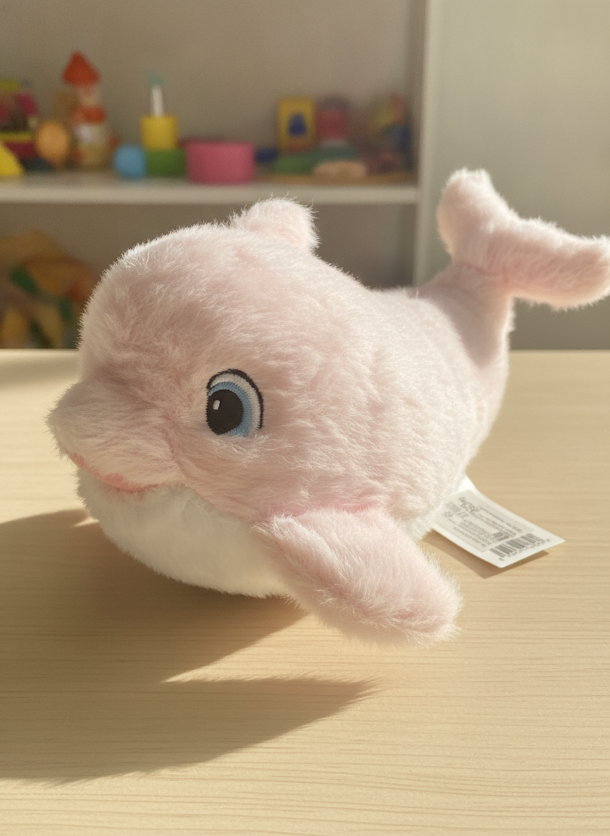 Pink Whale Plush Toy (30cm)