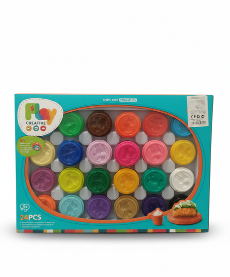 Play Creative 24-Piece Colored Clay Set