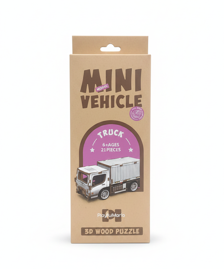 PlayfulMario Mini Model Vehicle 3D Wood Puzzle - Truck