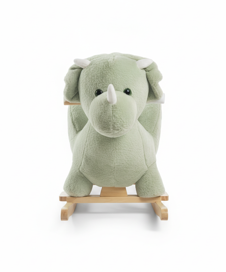 Plush Green Dinosaur Rocking Animal
