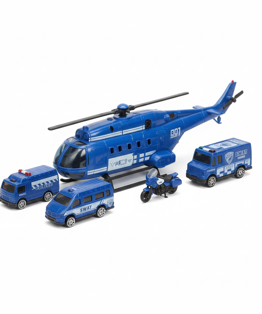 Policemen Helicopter Series Toy Set
