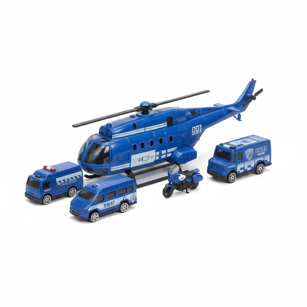 Policemen Helicopter Series Toy Set