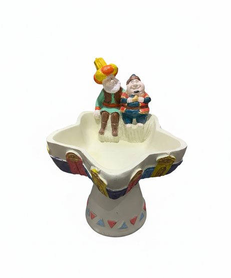 Porcelain Star Bowl with Two Characters