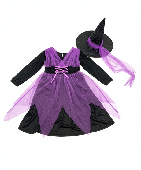 Purple & Black Witch Costume Set