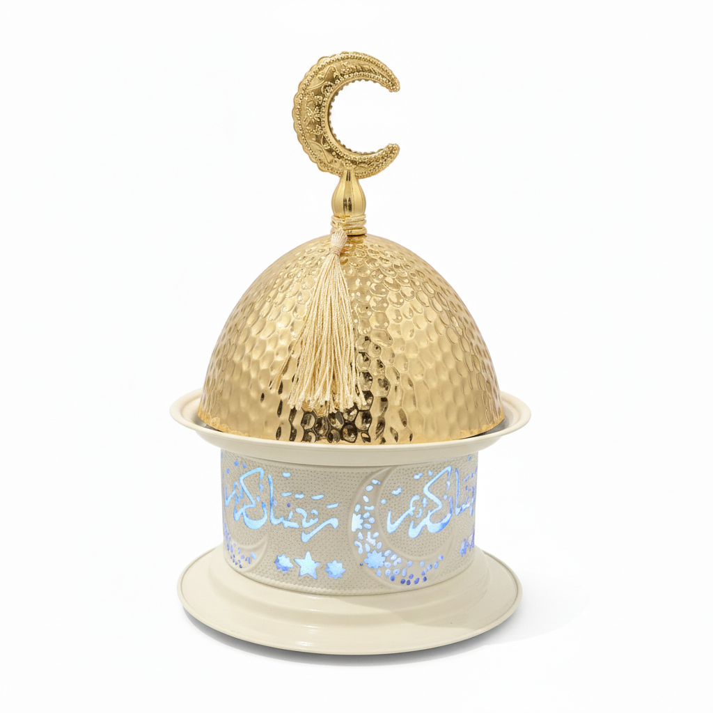 Ramadan Kareem Decorative LED Lantern & Treat Holder