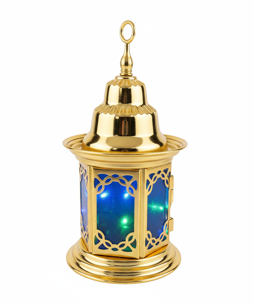 Ramadan Kareem Golden LED Lantern