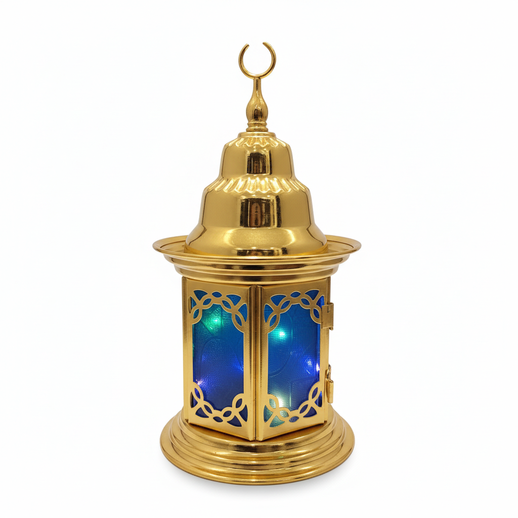 Ramadan Kareem Golden LED Lantern