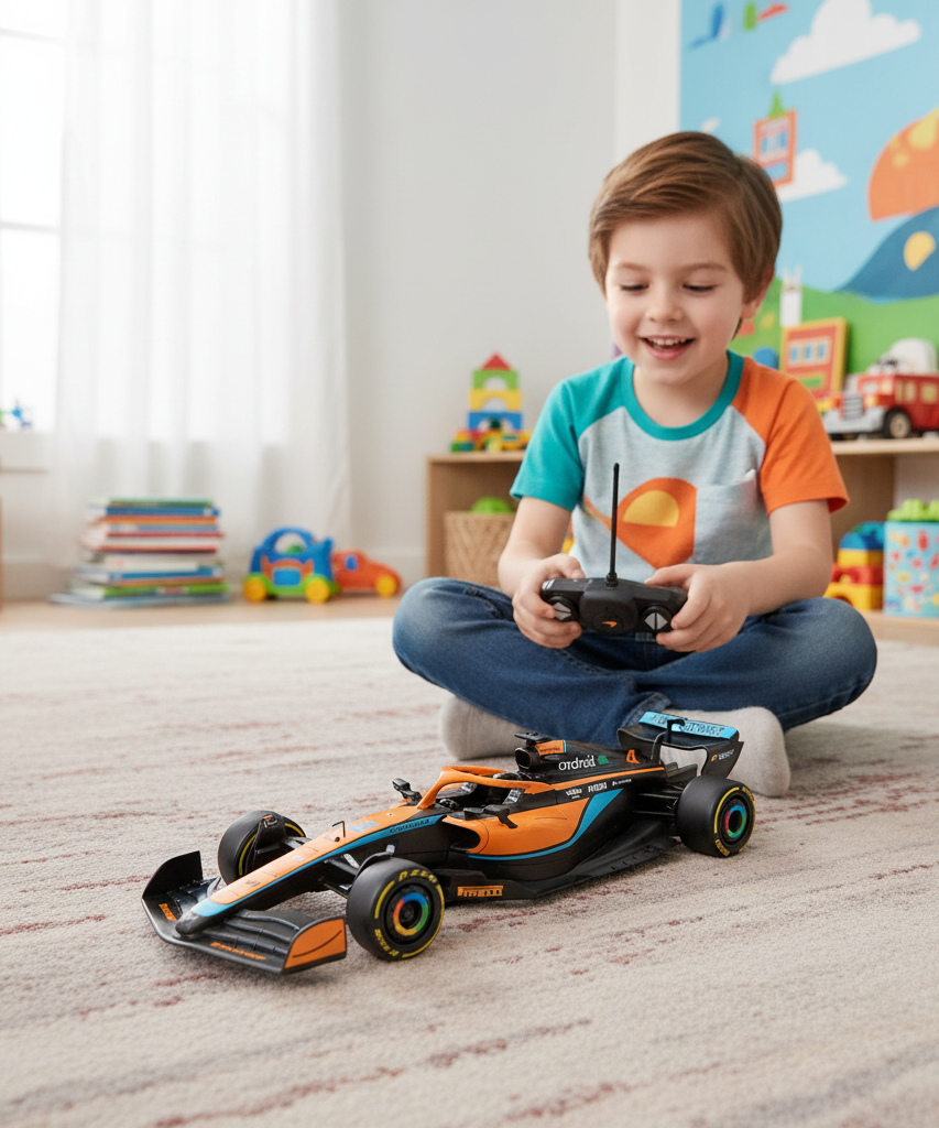 Rastar R/C McLaren MCL36 2022 Emilia Romagna Grand Prix Formula 1 Car, Scale 1:18