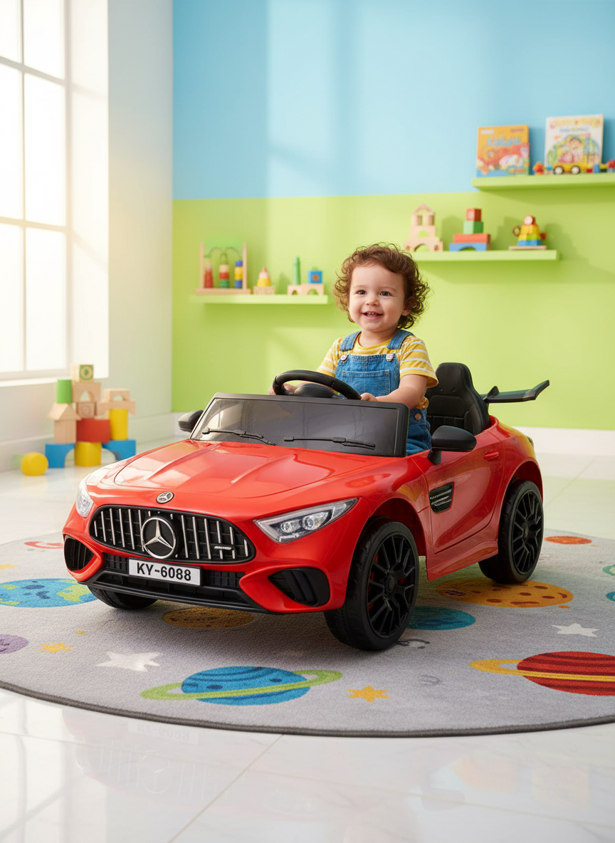 Red KY-6688 Electric Ride-On Sportscar
