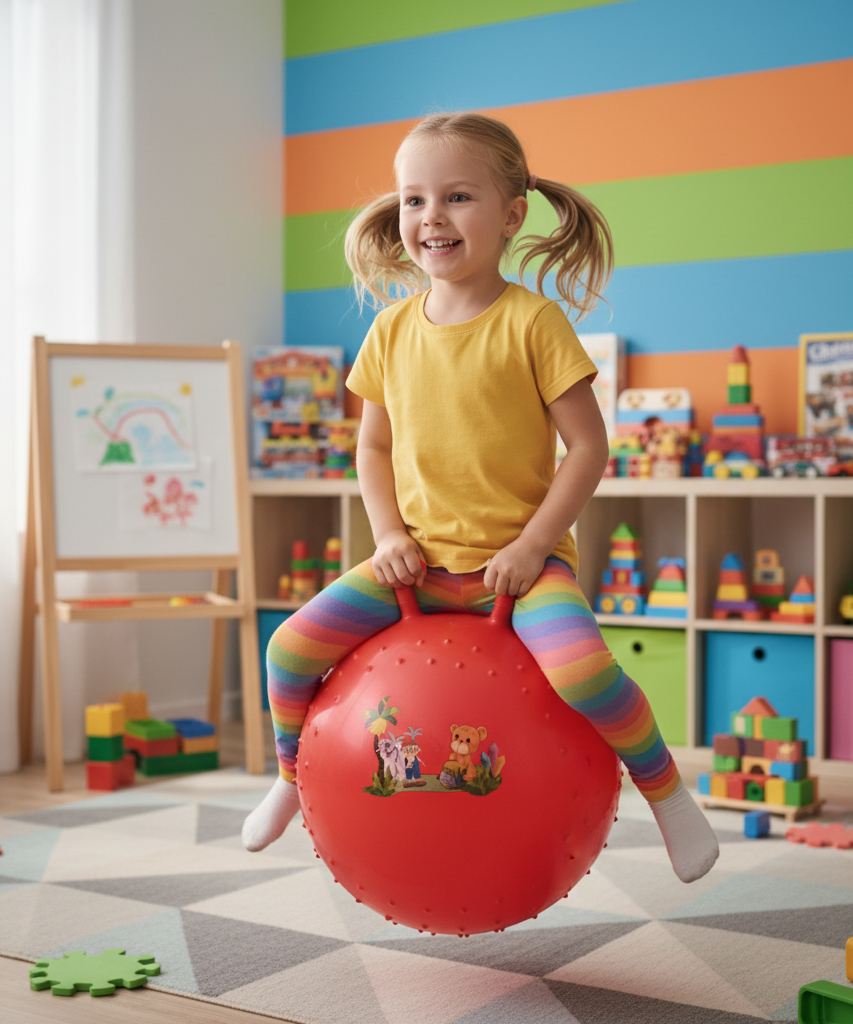 Red Textured Character Hopper Ball ( 45 cm )