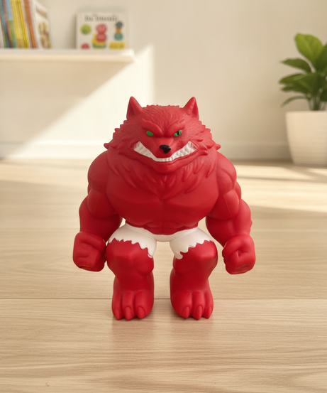 Red Monster Wolf Action Figure
