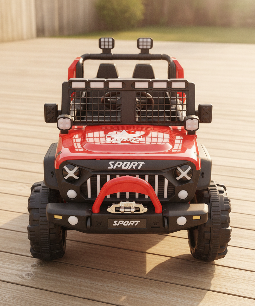 Red Sport Off-Road Ride-On Jeep