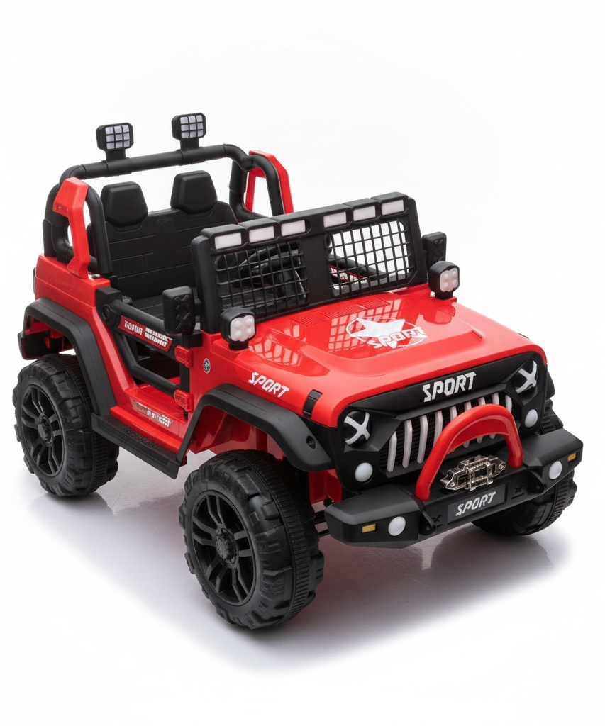 Red Sport Off-Road Ride-On Jeep