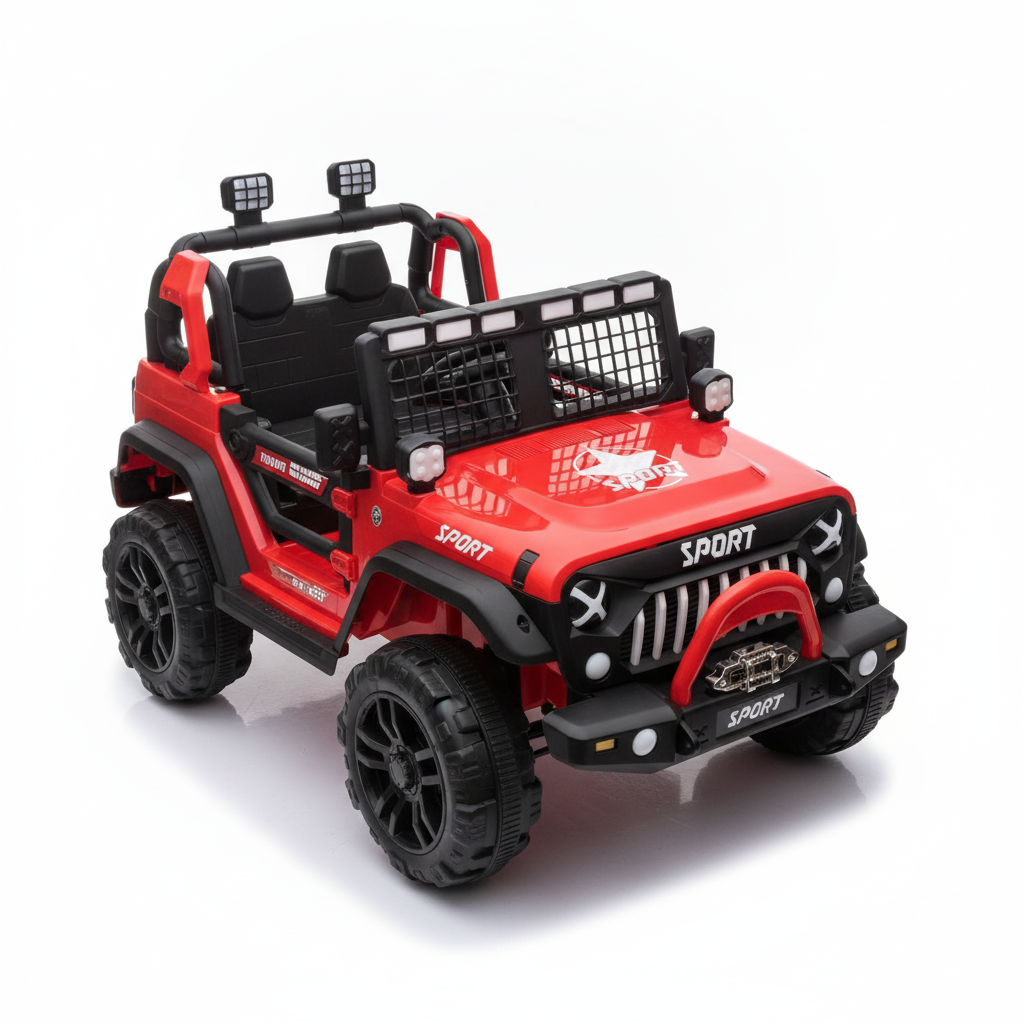 Red Sport Off-Road Ride-On Jeep
