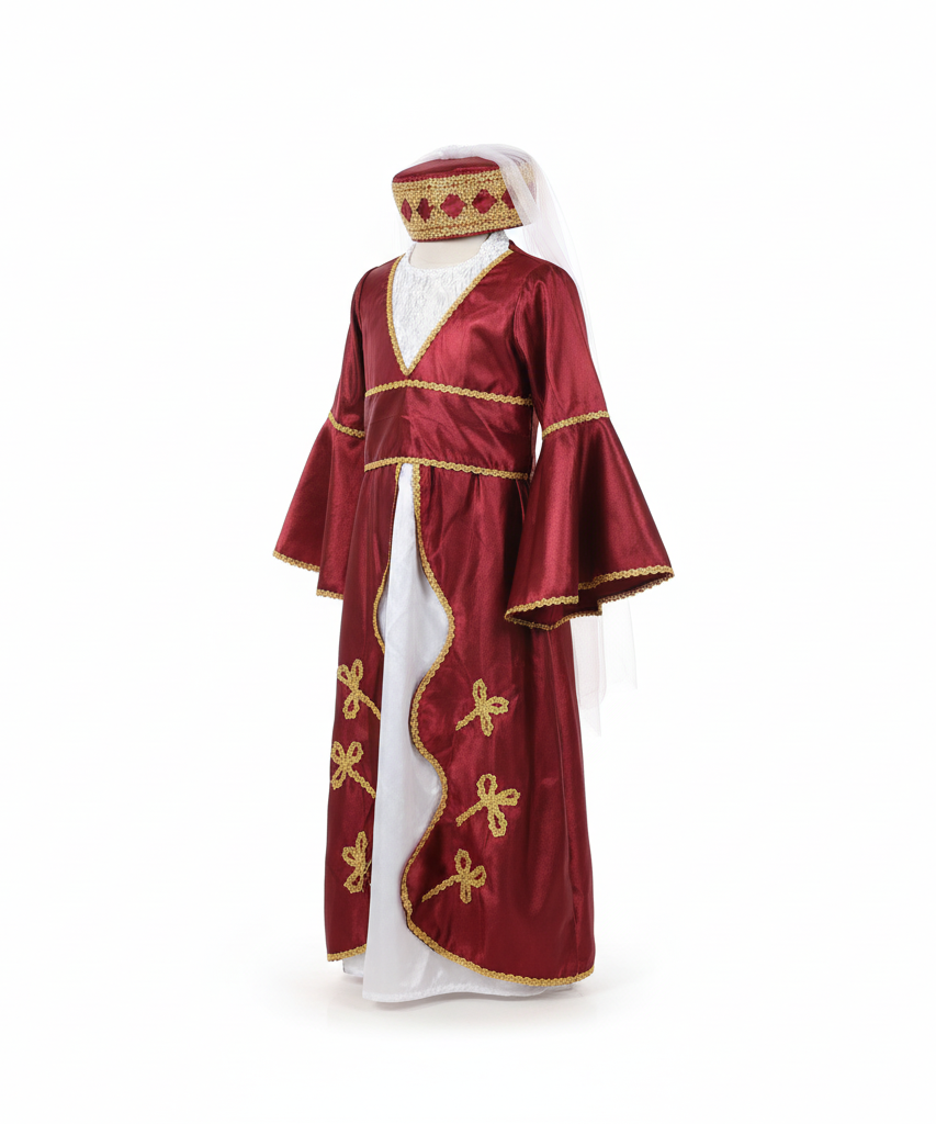Turkish Regal Princess Dress-Up Costume Set