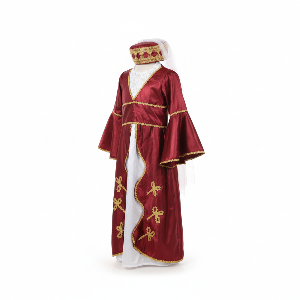 Turkish Regal Princess Dress-Up Costume Set