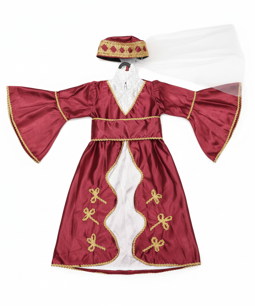 Turkish Regal Princess Dress-Up Costume Set