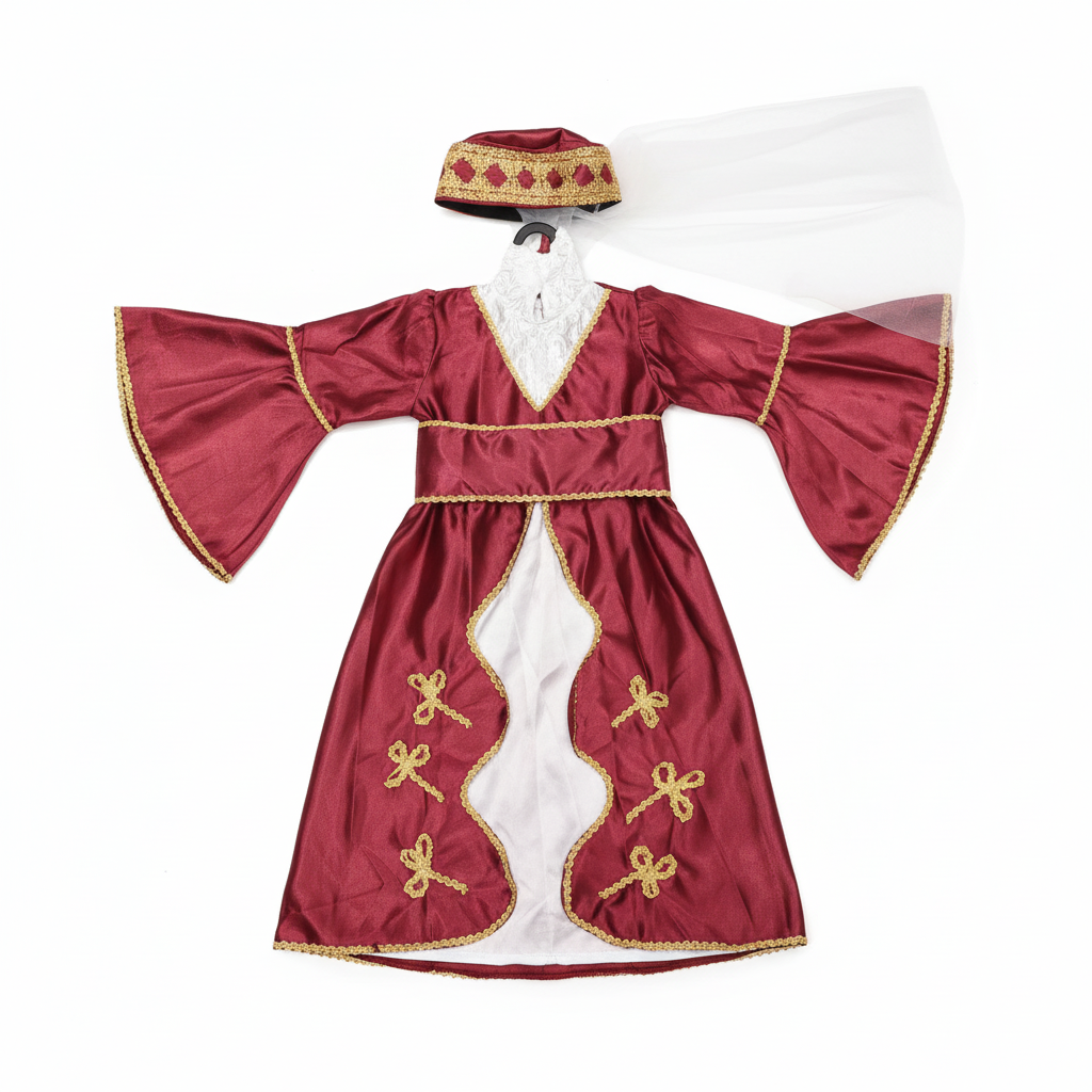Turkish Regal Princess Dress-Up Costume Set