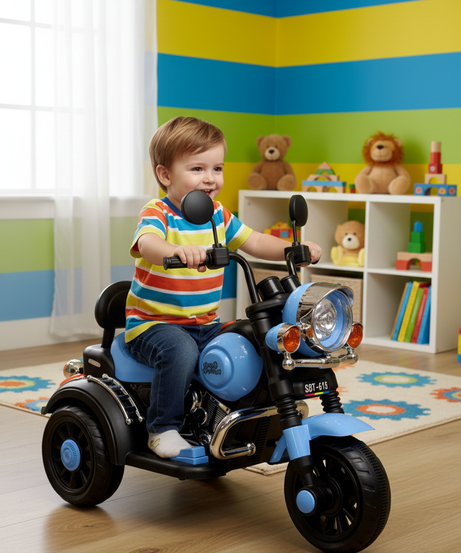 SBT-618 Kids' Electric Ride-On 3-Wheel Motorcycle