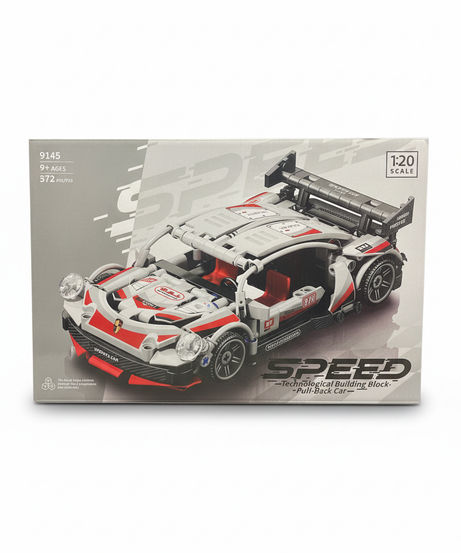 SPEED 9145 Sports Car Technological Building Block - Pull-back Car