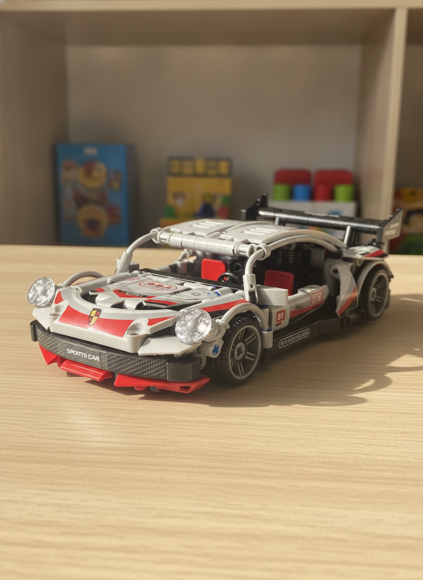 SPEED 9145 Sports Car Technological Building Block - Pull-back Car