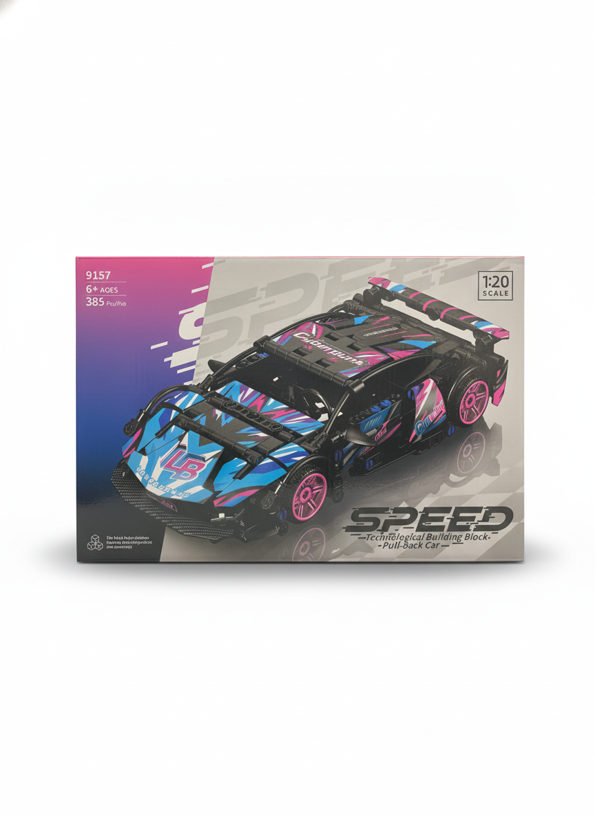 SPEED 9157 Technological Building Block Pull-back Car
