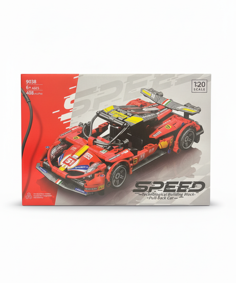 SPEED Technological Building Block Pull-back Car (Model 9038)