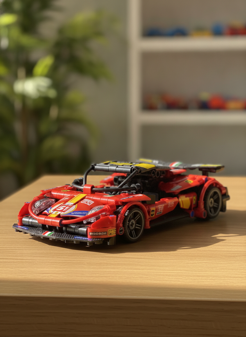 SPEED Technological Building Block Pull-back Car (Model 9038)