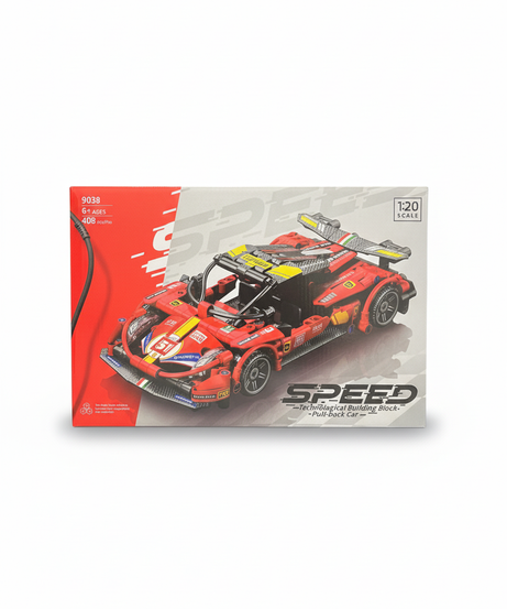 SPEED Technological Building Block Pull-back Car (Model 9038)