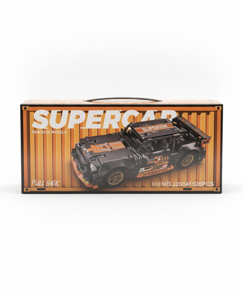 SUPERCAR Realistic Models Pull Back Building Blocks (No. J2004)
