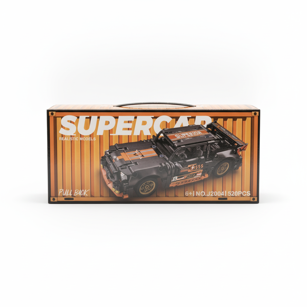 SUPERCAR Realistic Models Pull Back Building Blocks (No. J2004)