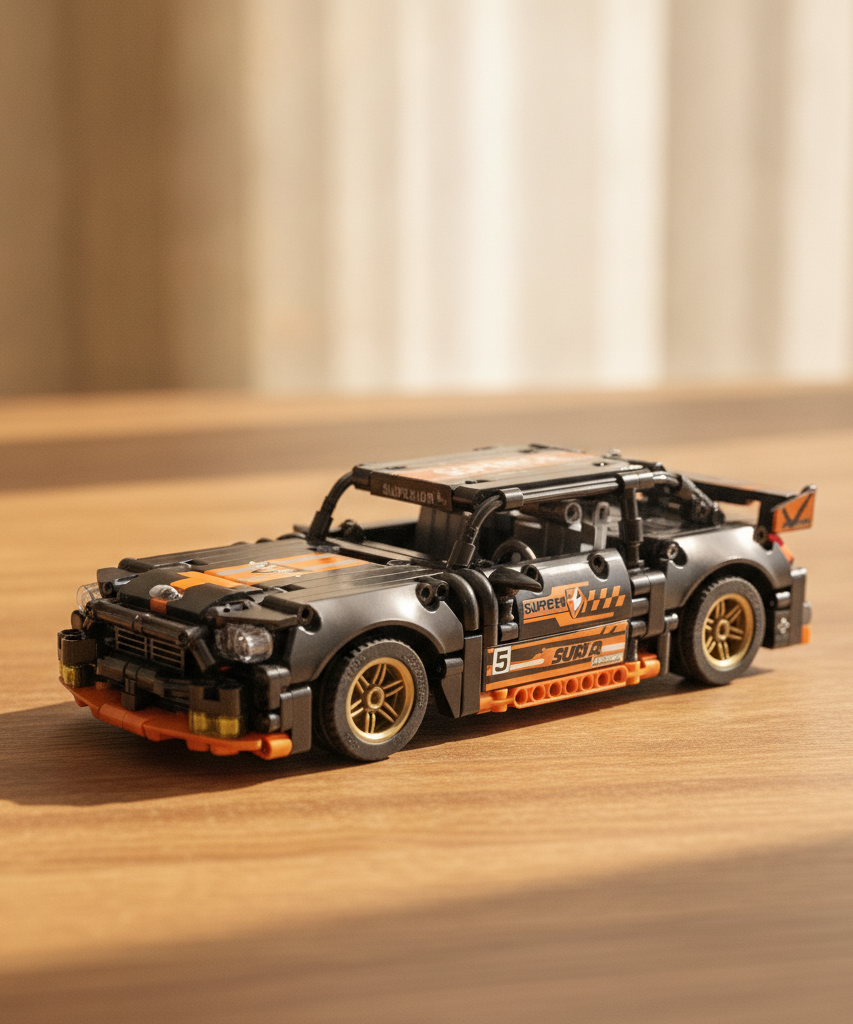 SUPERCAR Realistic Models Pull Back Building Blocks (No. J2004)
