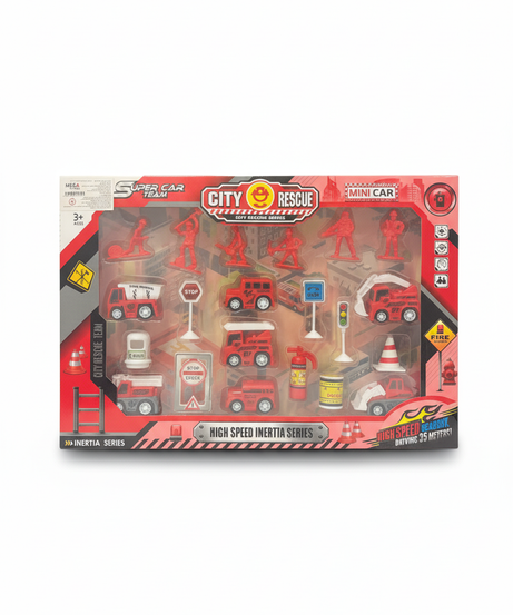 SUPER CAR TEAM City Rescue Series Mini Cars
