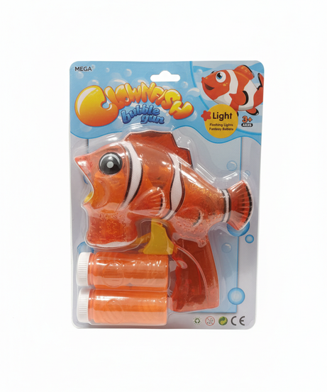 SWIMMER Clownfish Light-Up Bubble Gun
