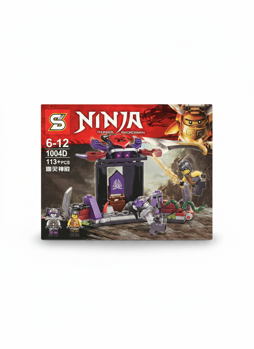 S Ninja Thunder Swordsman 1004D Ghost Temple Building Set