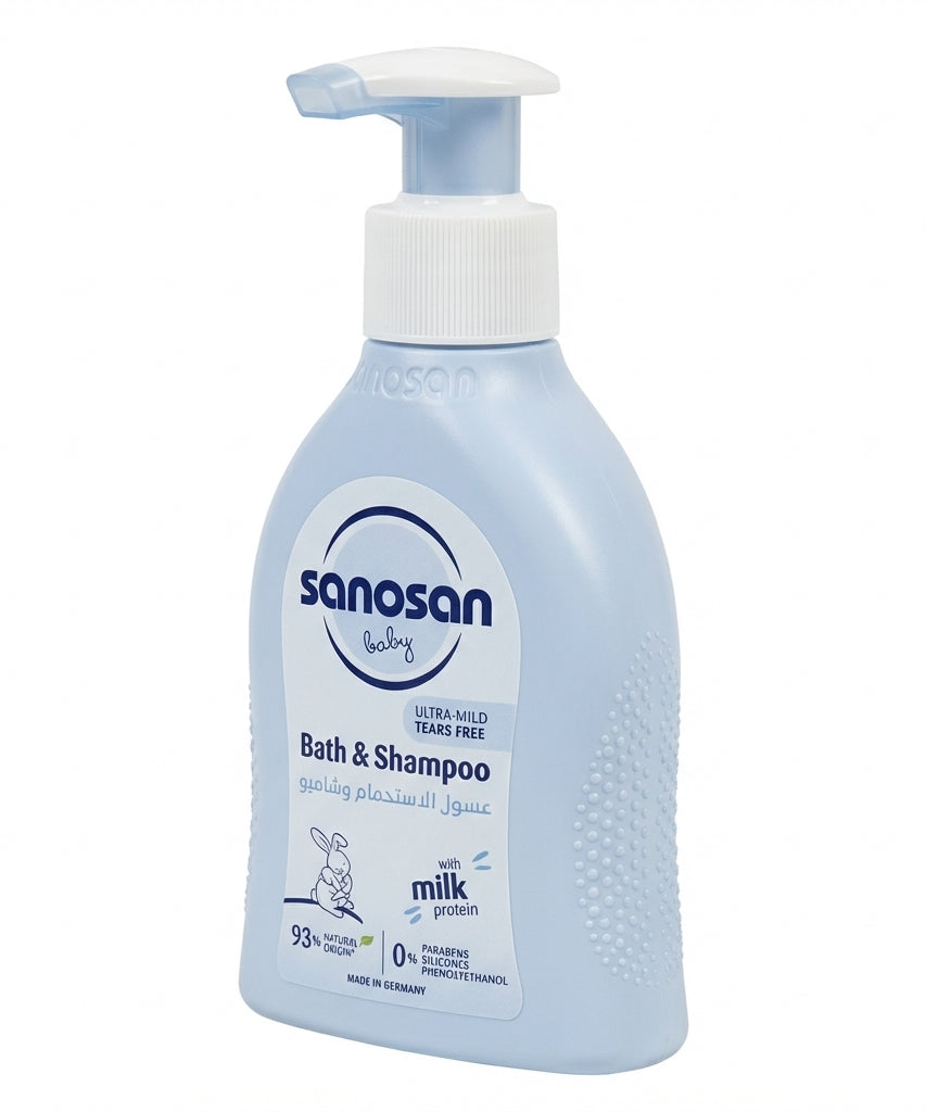 Sanosan Baby Bath & Shampoo, 200 ML