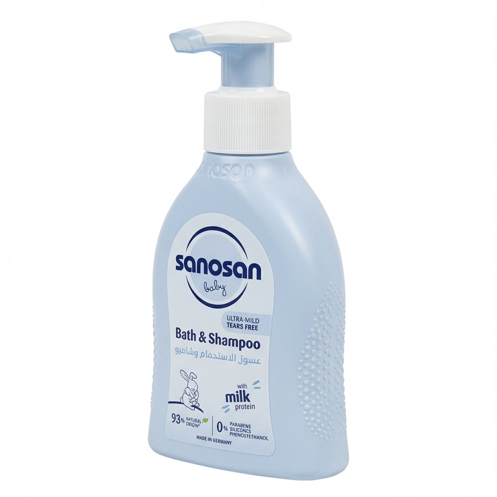 Sanosan Baby Bath & Shampoo, 200 ML