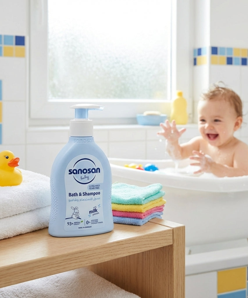 Sanosan Baby Bath & Shampoo, 200 ML