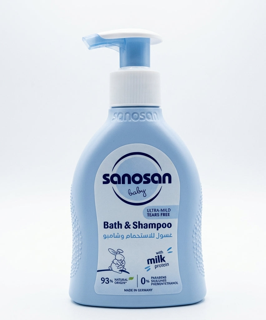 Sanosan Baby Bath & Shampoo, 200 ML