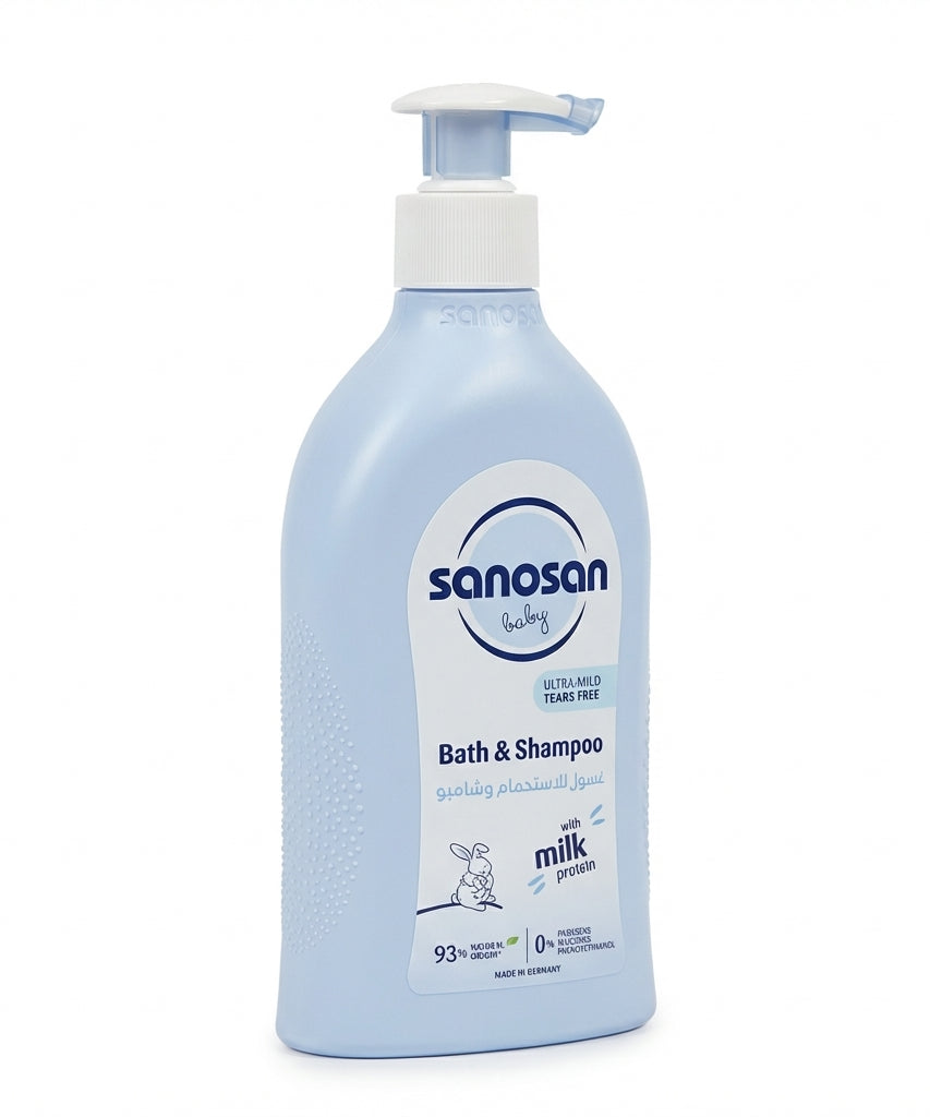 Sanosan Baby Ultra-Mild Tears Free Bath & Shampoo , 500 ML