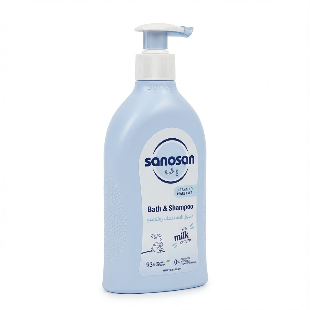 Sanosan Baby Ultra-Mild Tears Free Bath & Shampoo , 500 ML