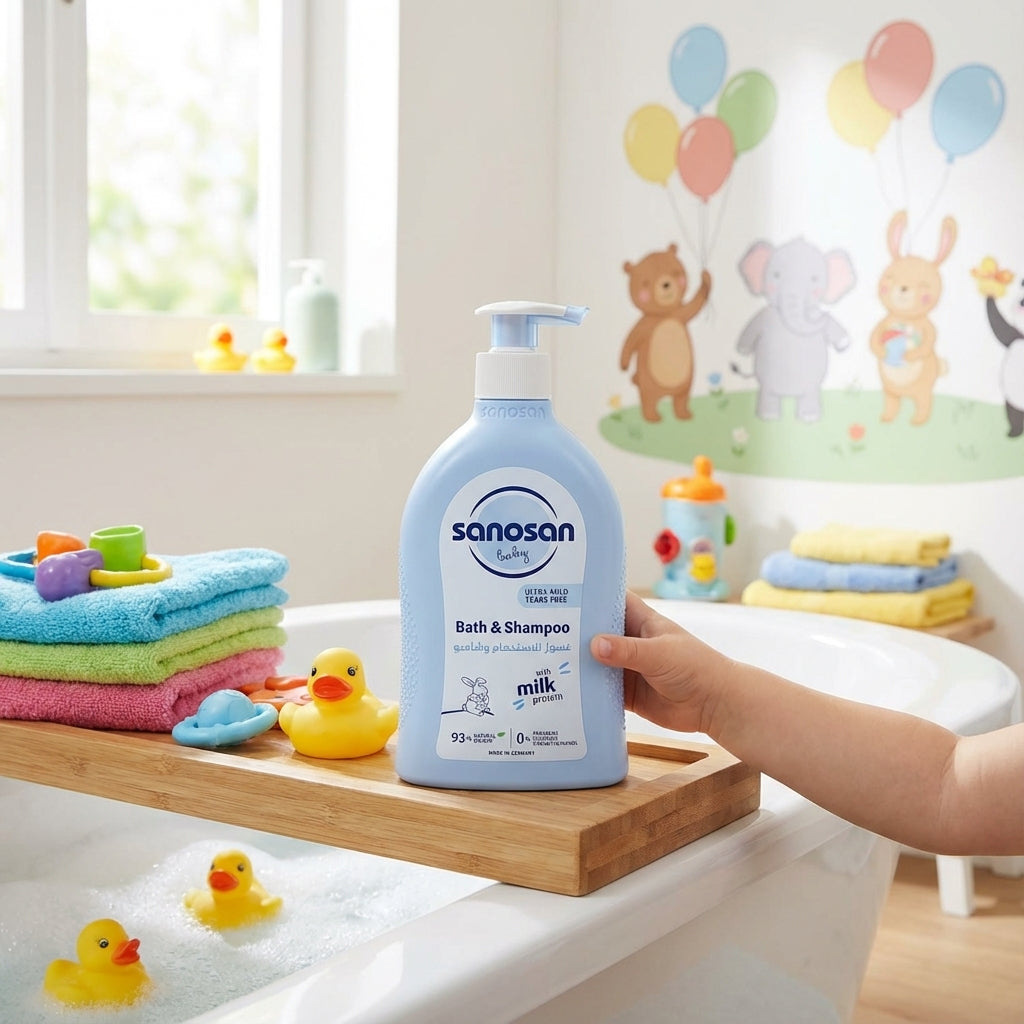 Sanosan Baby Ultra-Mild Tears Free Bath & Shampoo , 500 ML