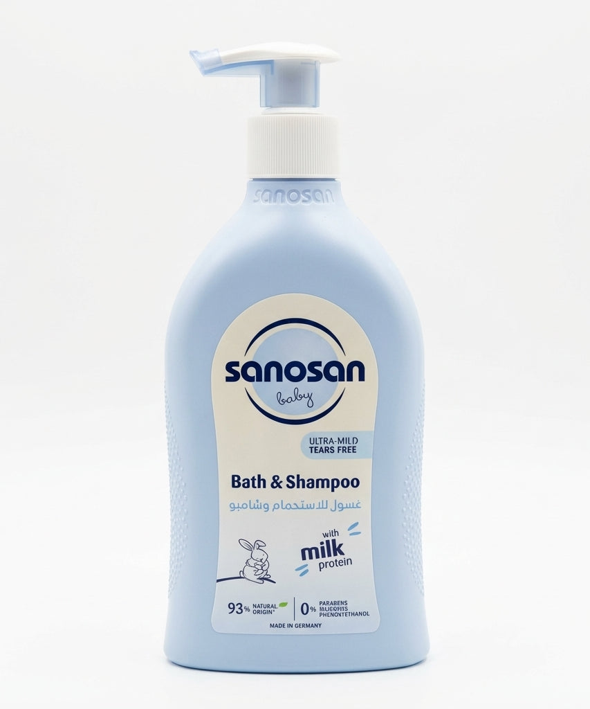 Sanosan Baby Ultra-Mild Tears Free Bath & Shampoo , 500 ML