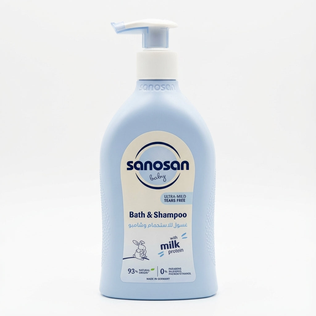 Sanosan Baby Ultra-Mild Tears Free Bath & Shampoo , 500 ML