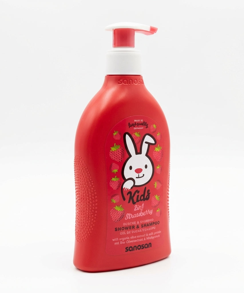 Sanosan Kids 2in1 Strawberry Shower & Shampoo, 400 ML