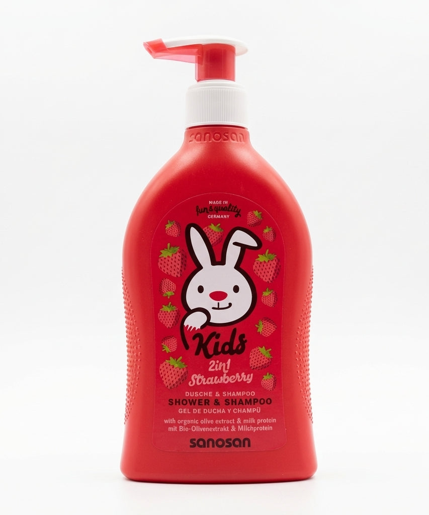 Sanosan Kids 2in1 Strawberry Shower & Shampoo, 400 ML