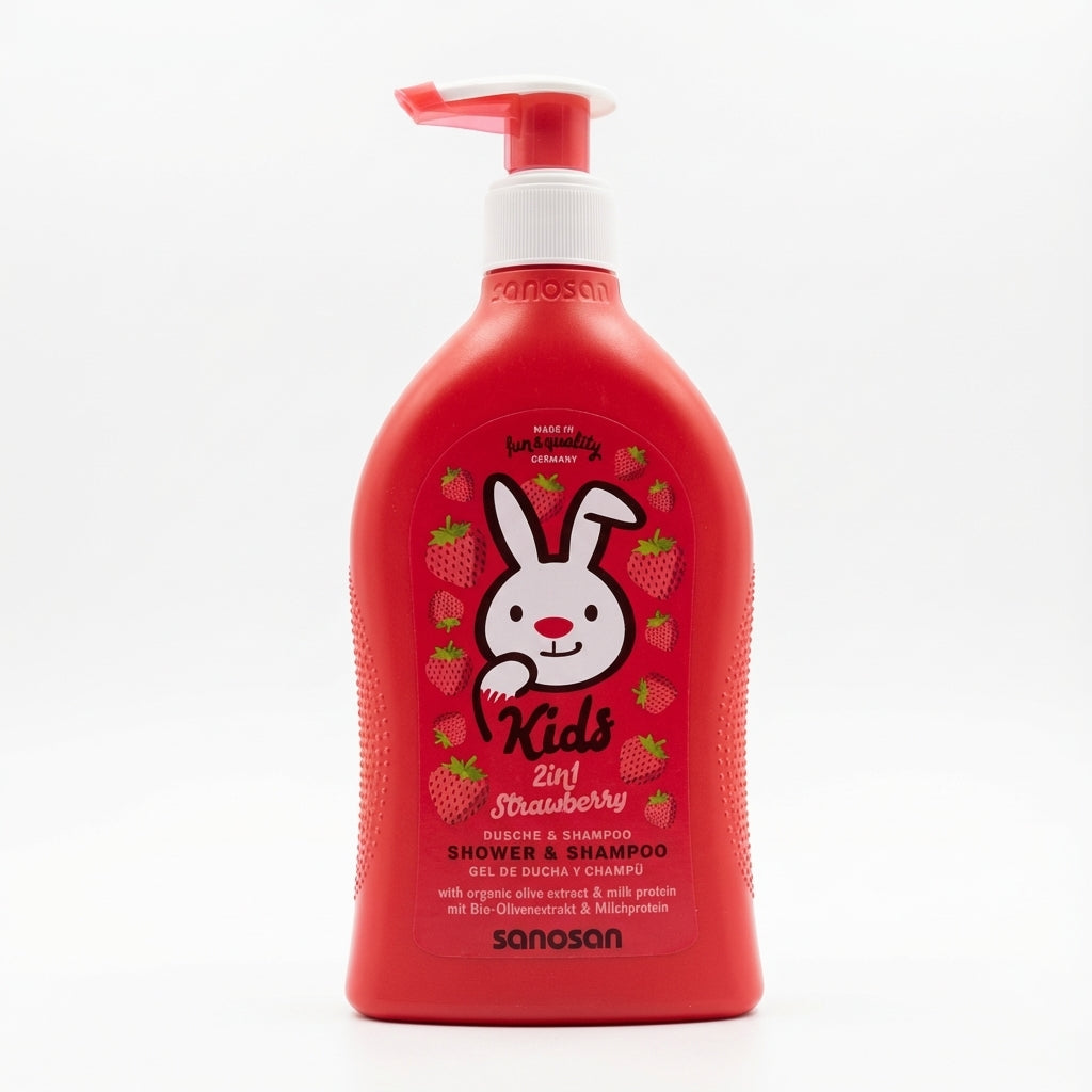 Sanosan Kids 2in1 Strawberry Shower & Shampoo, 400 ML