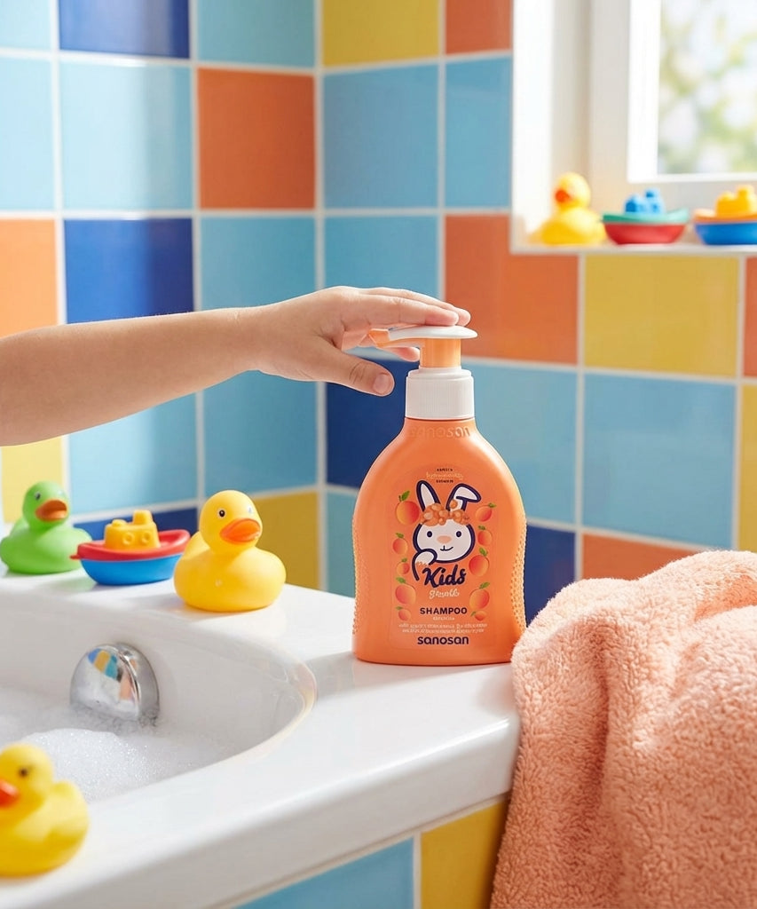 Sanosan Kids Peach Shampoo, 200 ML